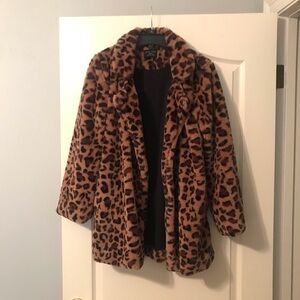 Leopard Print Coat